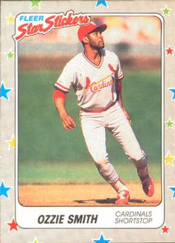 1988 Fleer Sticker Baseball Cards        120     Ozzie Smith